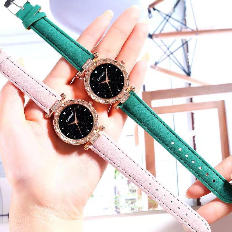 Watch Female Starry Sky Simple Fashion Trend Matte Leather Quartz Watch