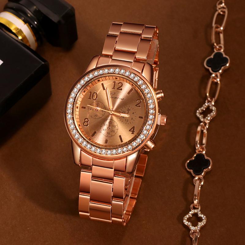 Casual Women's watches Steel Band Alloy Quartz Watch