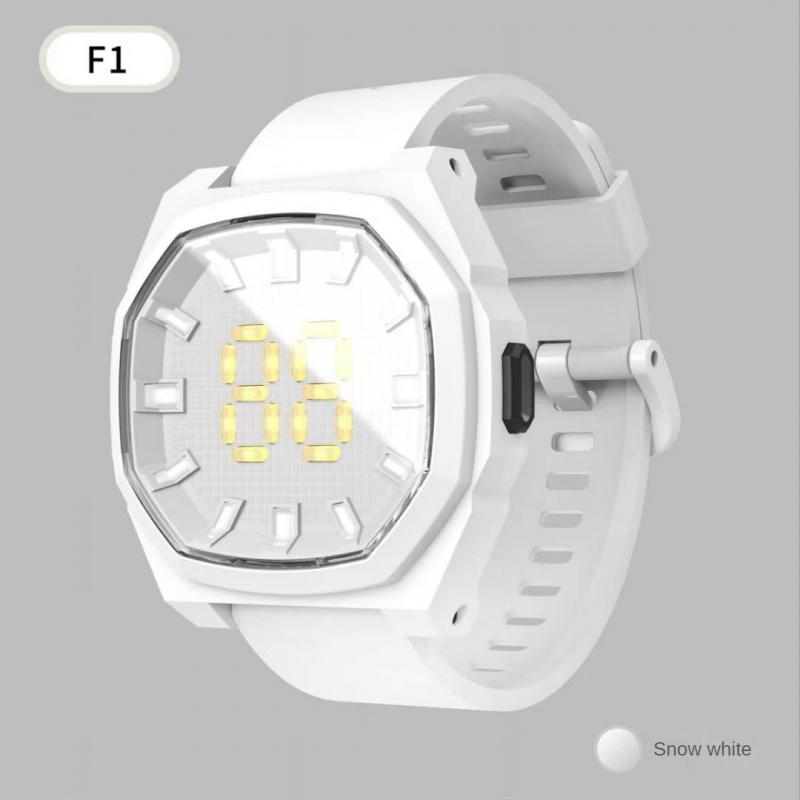 New Unisex LED Electronic Watch Square Waterproof 3D Digital Display Sports Student LED Watches