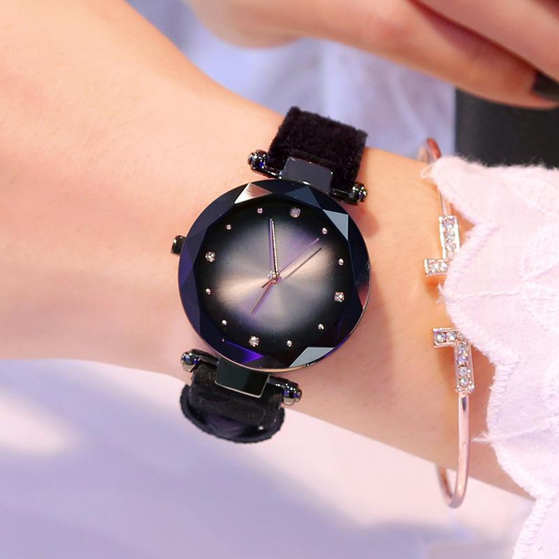 Fashion Belt Girls Casual Watches Colorful Dial Women's Quartz Watch