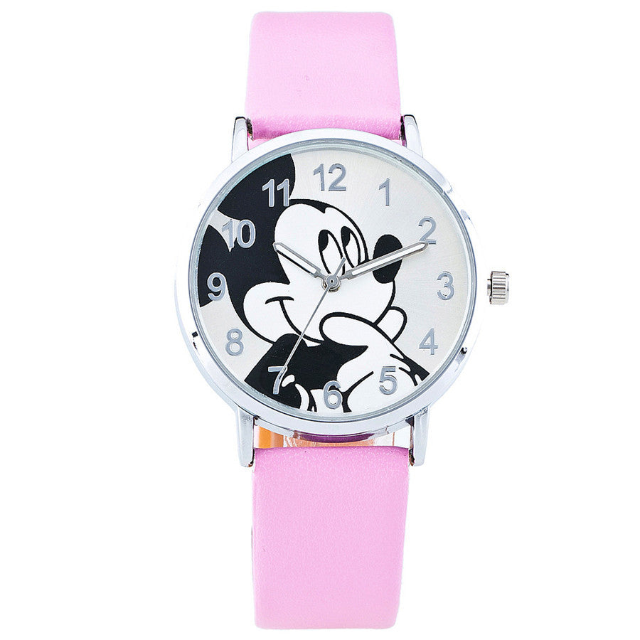 Fashion Casual Cartoon Women Watches Leather Strap Children Girl Boy Watch Kids Quartz Wristwatches