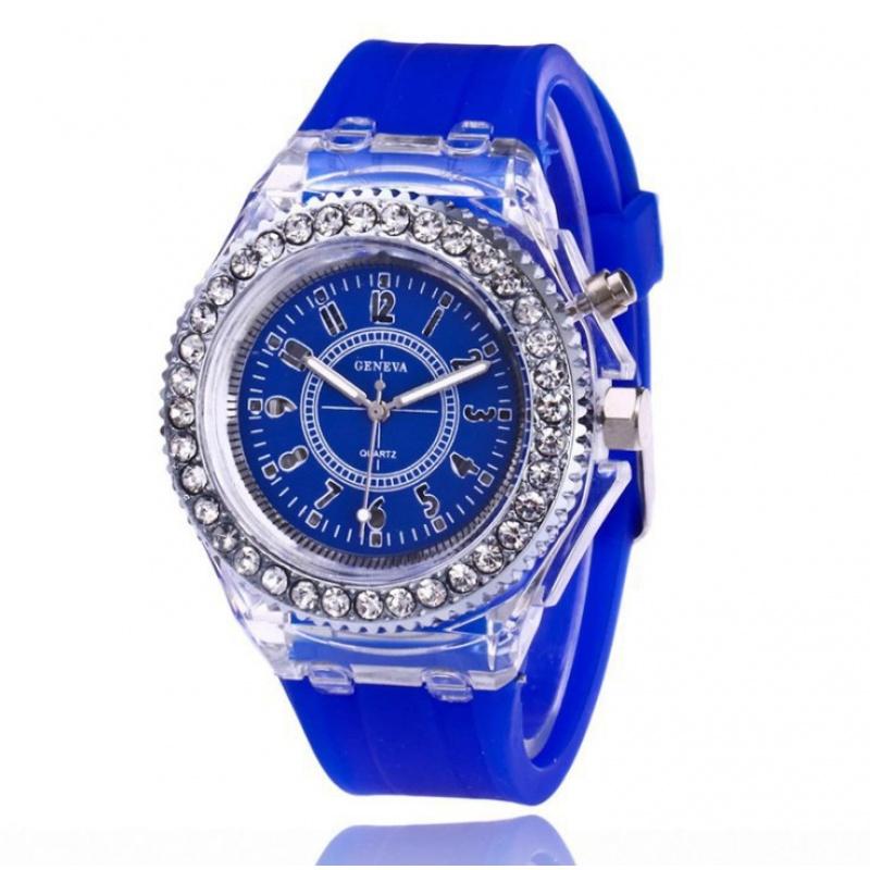 Men's and Women's Unisex Watch Quartz Luminescent Watch Geneva Silicone Watch