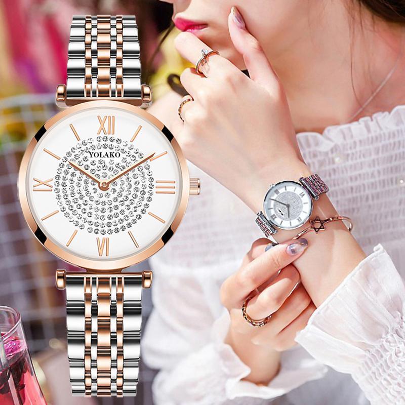 Stainless Steel Women Quartz Watches