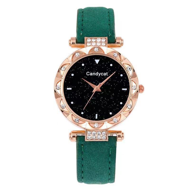 Watch Female Starry Sky Simple Fashion Trend Matte Leather Quartz Watch