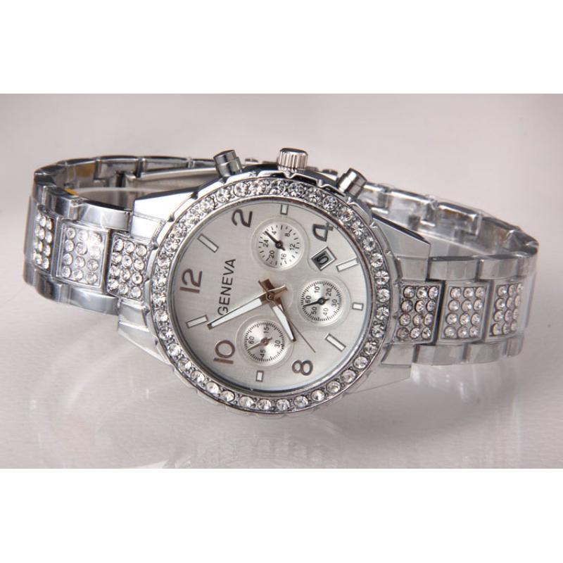 Fashion Women's Watches Steel Belt Calendar Wrist Watch Women Quartz Watch