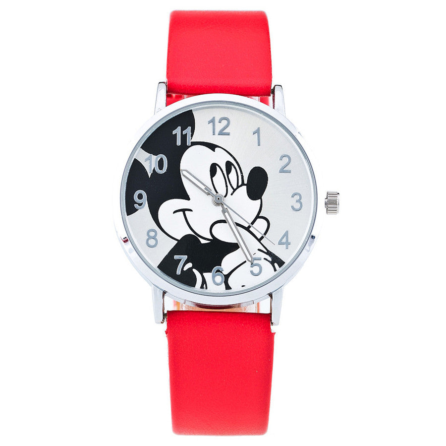 Fashion Casual Cartoon Women Watches Leather Strap Children Girl Boy Watch Kids Quartz Wristwatches