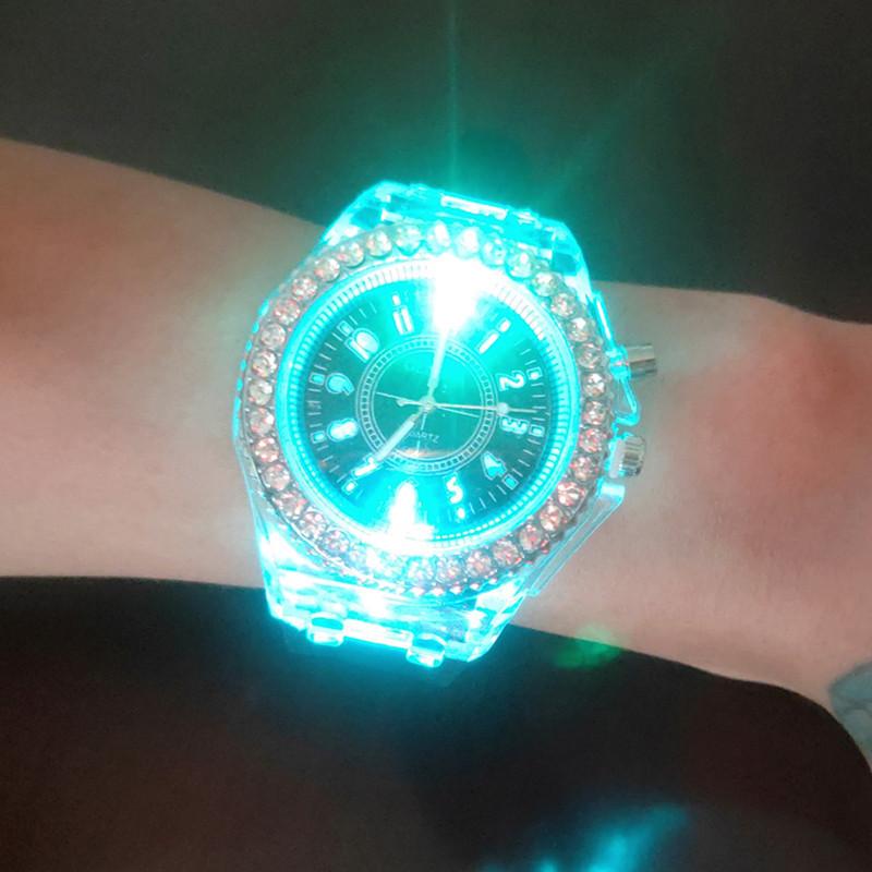 Men's and Women's Unisex Watch Quartz Luminescent Watch Geneva Silicone Watch