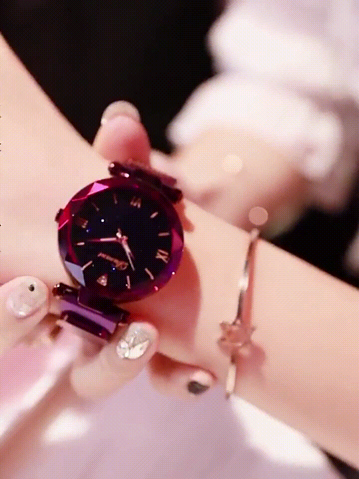 Fashion Women's Watches Elegant Magnetic Strap Analog Quartz Watch
